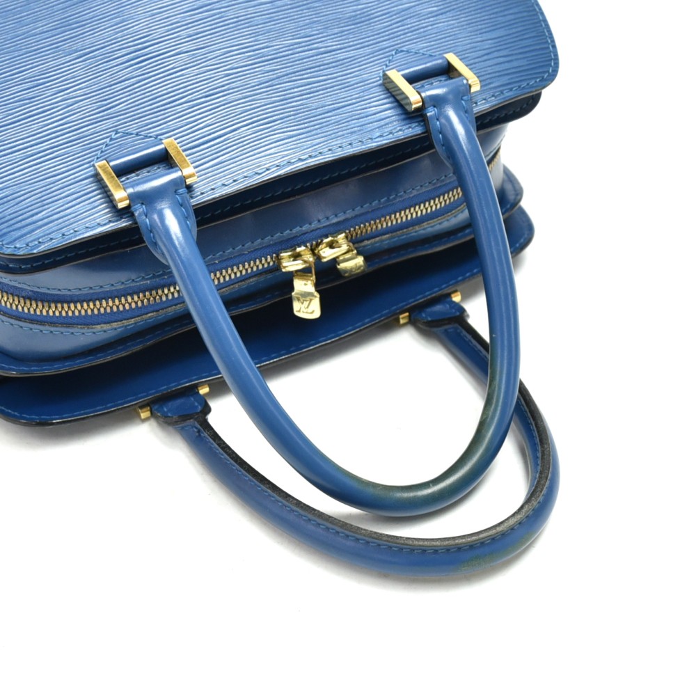Ponthieu leather handbag Louis Vuitton Blue in Leather - 36612081