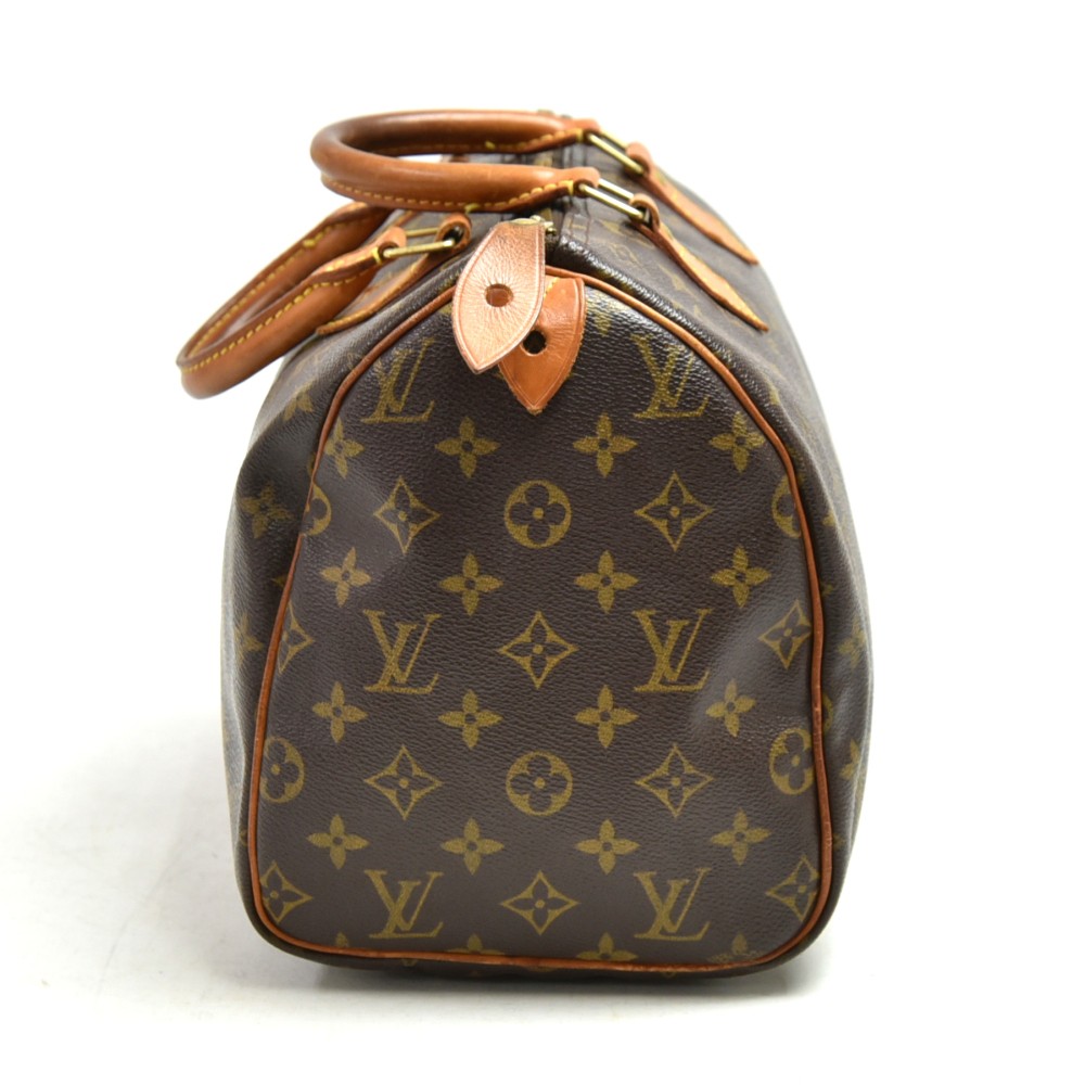 Louis Vuitton Speedy 30 Vintage French Company Monogram Canvas Handbag at  1stDibs