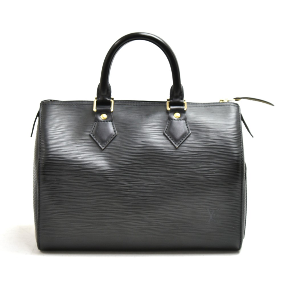 Louis Vuitton Speedy Epi leather handbag Excellent condition Black, Leather  For Sale at 1stDibs