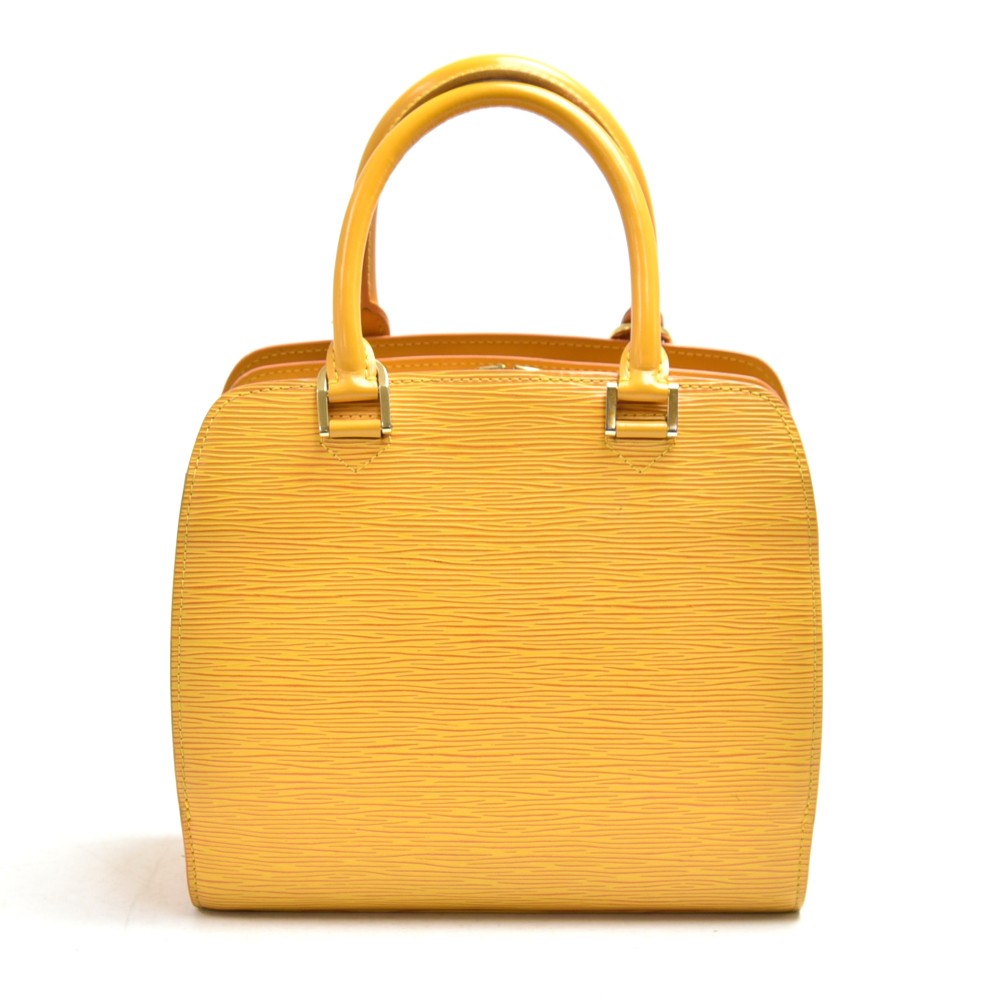 Louis Vuitton // Pont Neuf Epi Leather PM Handbag // Yellow // Pre