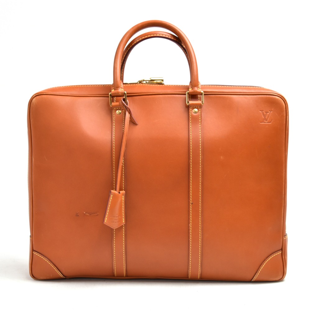 Porte Documents Voyage leather travel bag