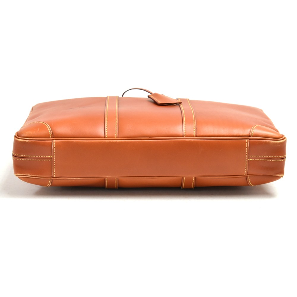 LOUIS VUITTON Nomade Tobacco Brown Porte Voyage Leather Briefcase Attache  $5500