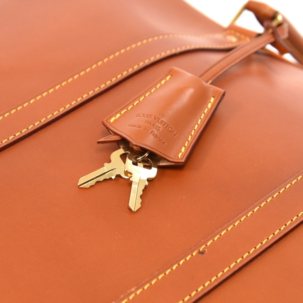 Louis Vuitton Tobacco Nomade Leather Porte-Documents Voyage Bag
