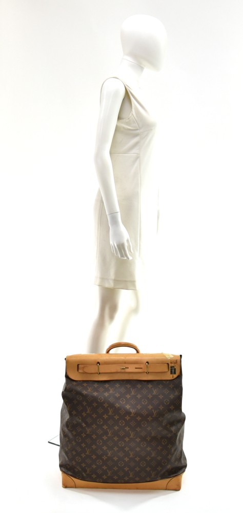 Steamer cloth travel bag Louis Vuitton Brown in Cloth - 19035096