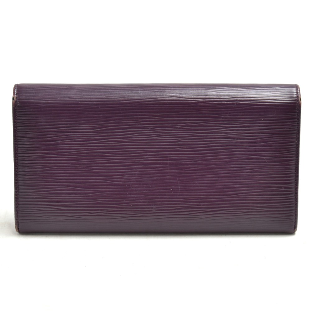 dark purple epi leather