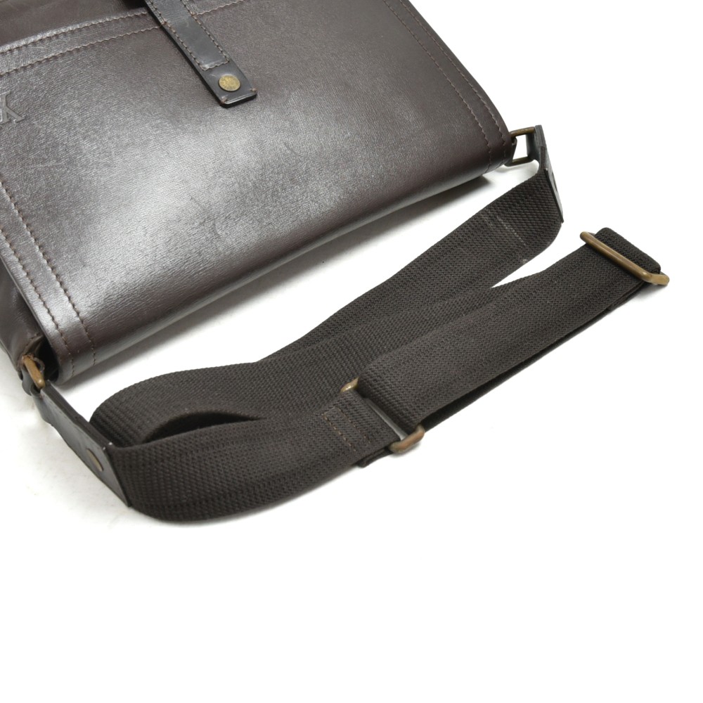 Louis Vuitton Coffee Utah Leather Yuma Small Messenger Bag