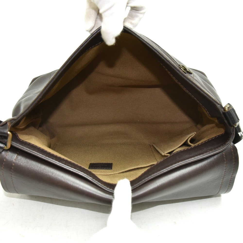 Leather bag Louis Vuitton x Nigo Brown in Leather - 29124836