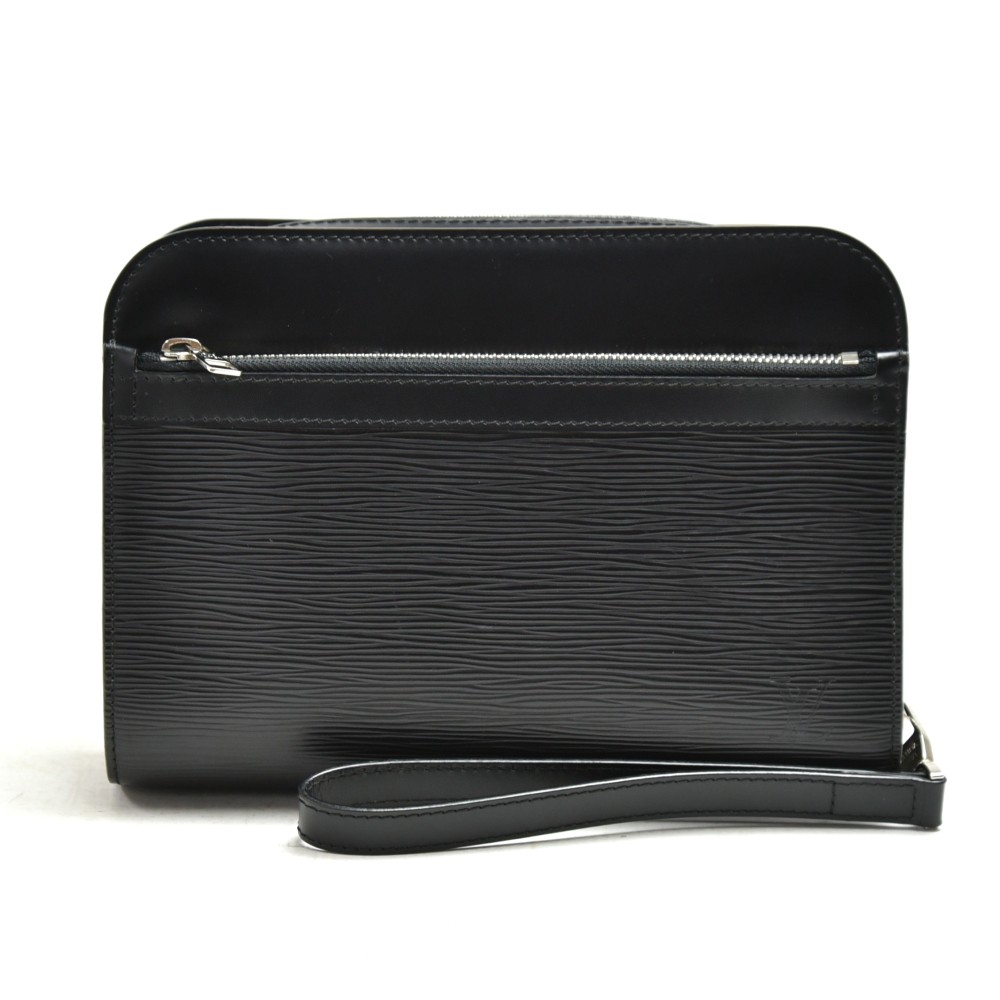 Louis Vuitton Black Epi Leather Honfleur Clutch Bag - Yoogi's Closet