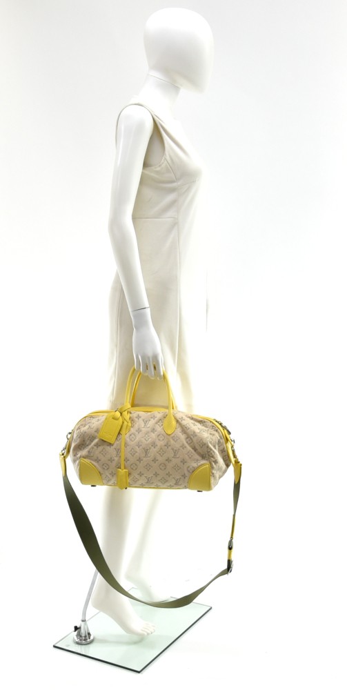 Louis Vuitton - Yellow Monogram Denim Speedy Round