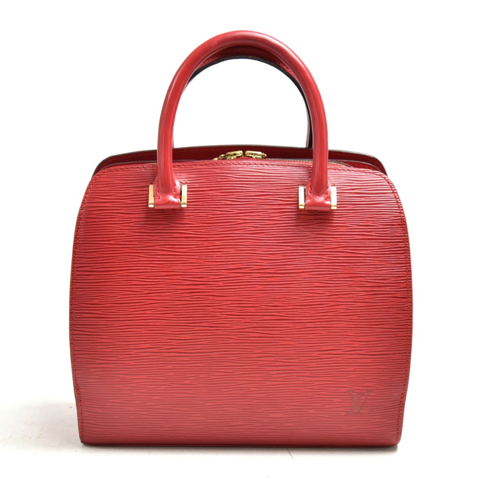 LOUIS VUITTON PONT NEUF PM RED EPI LEATHER HANDBAG RED LEATHER HANDBAG  ref.699548 - Joli Closet