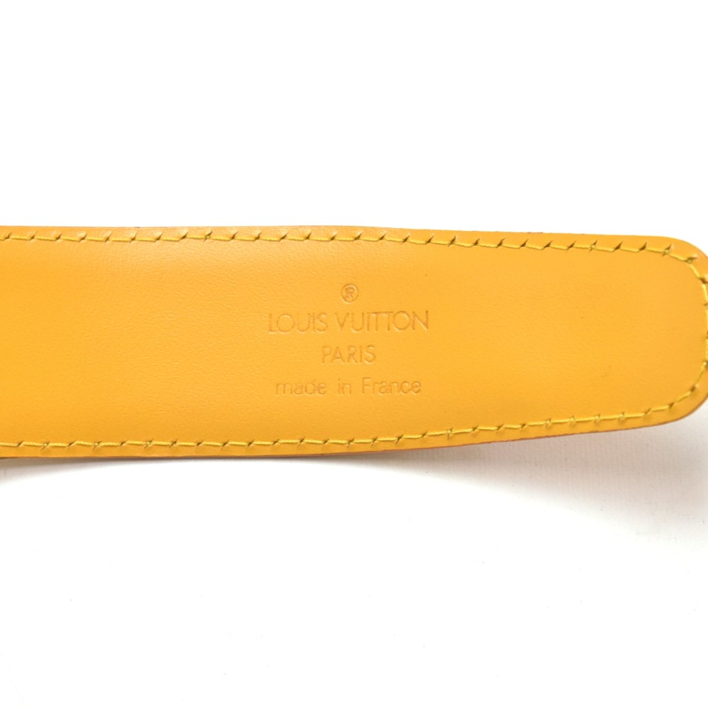 Louis Vuitton Louis Vuitton Yellow Epi Leather Ceinture Classique