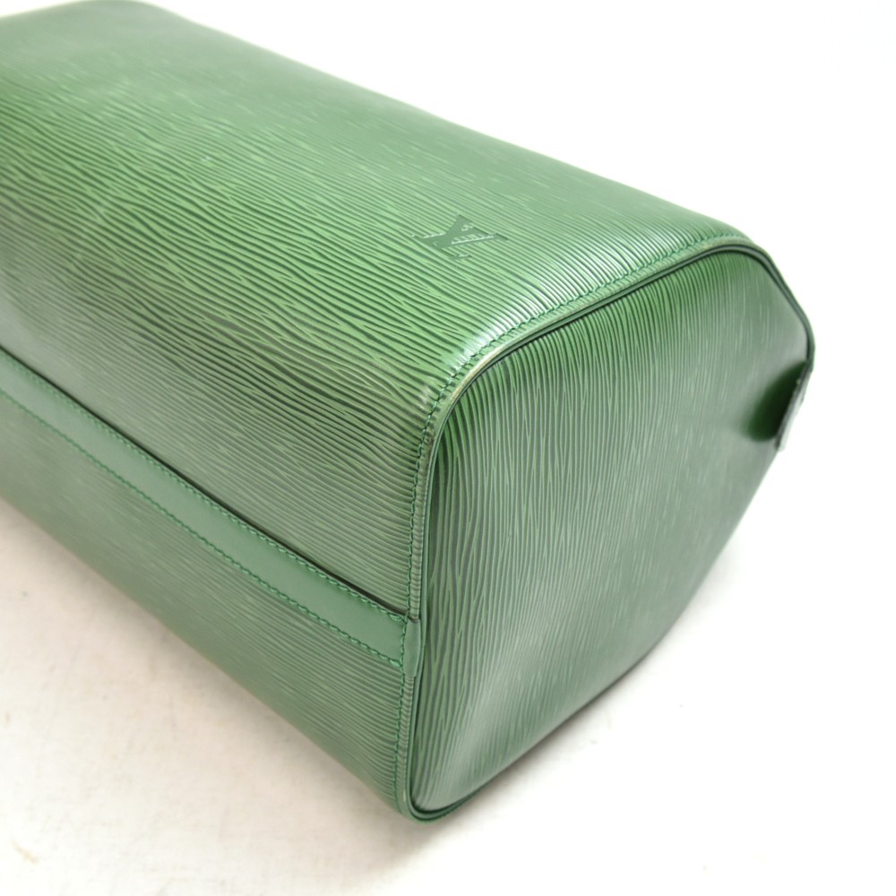 Louis Vuitton Handbags Olive green Leather Linen ref.83743 - Joli