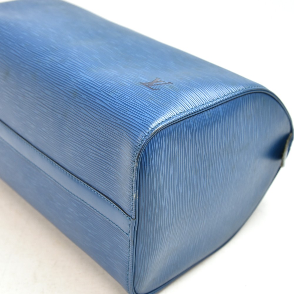 Louis Vuitton Blue Epi Leather Speedy 30 – Maidenlane Designer