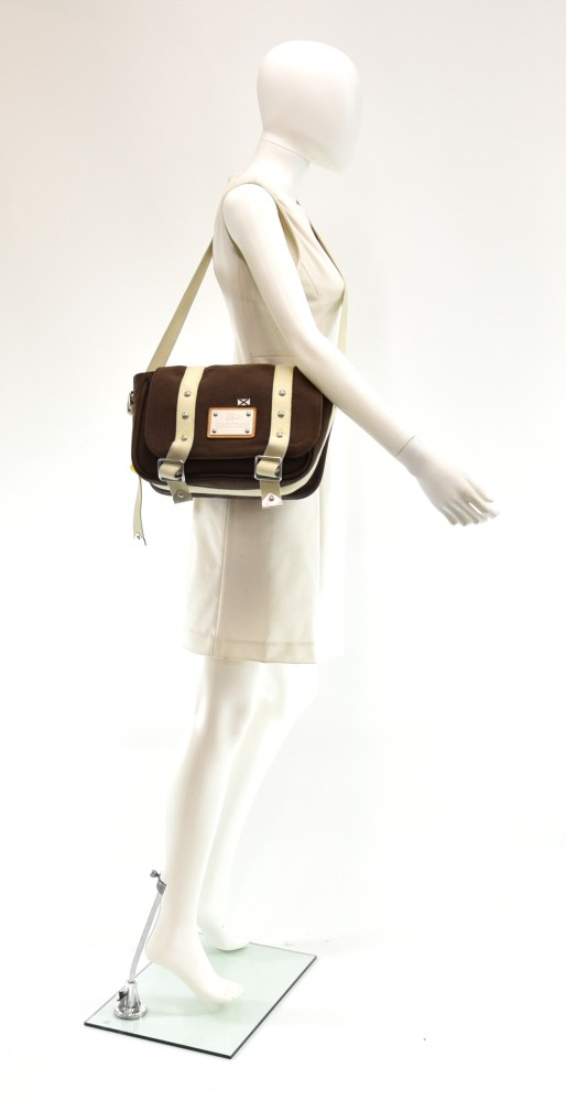 Louis Vuitton Antigua Besace PM Messenger Bag White Cloth ref.595429 - Joli  Closet