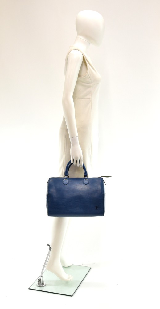 Louis Vuitton Vintage Louis Vuitton Speedy 30 Blue Epi Leather
