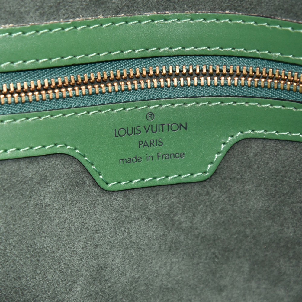 Louis Vuitton Vintage Louis Vuitton Lussac Green Epi Leather Large ...