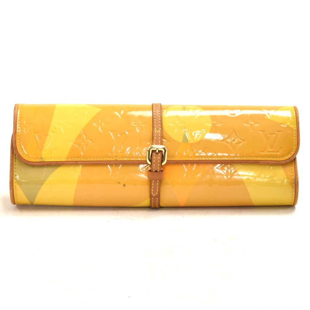 Louis Vuitton Vintage Louis Vuitton Pochette Fleur Vernis Leather