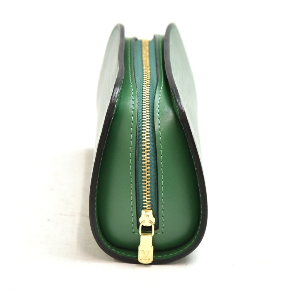 Louis Vuitton Dauphine GM Green EPI Leather Cosmetic Travel Pouch