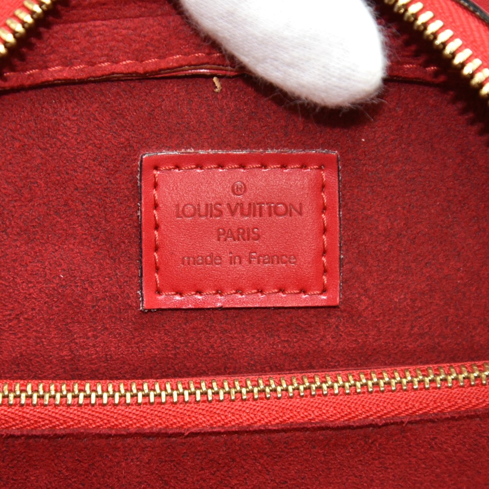 Pont Neuf bag in red imprint leather Louis Vuitton - Second Hand / Used –  Vintega