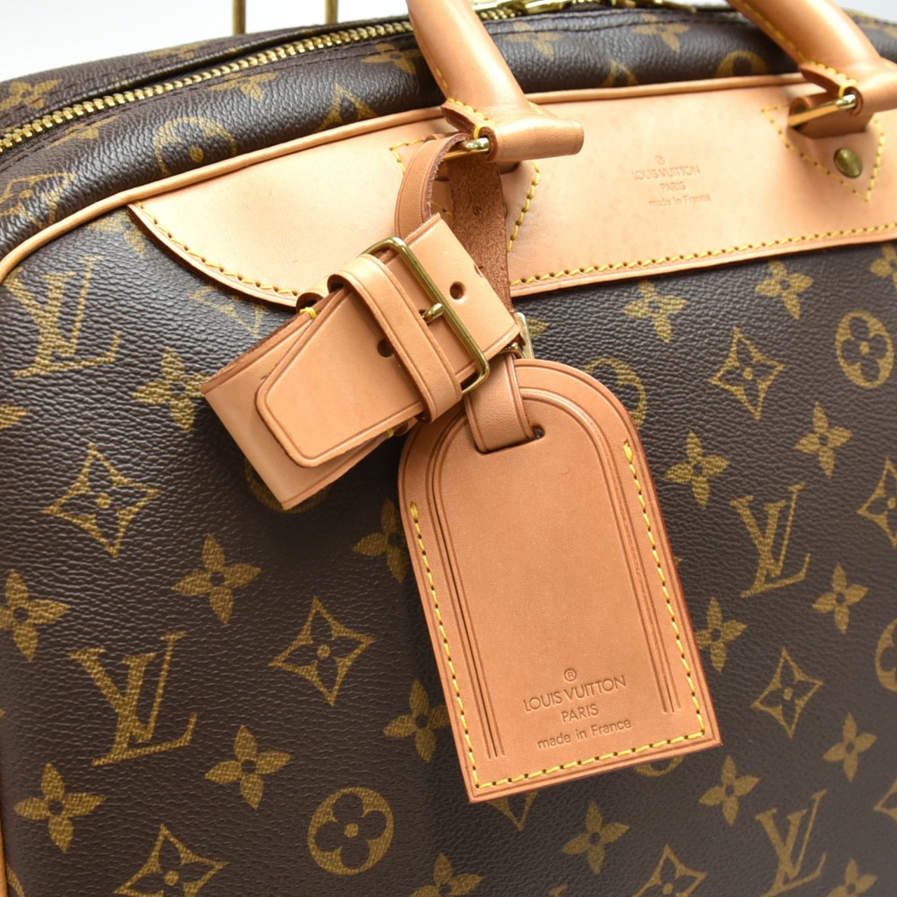Authentic Louis Vuitton Travel Bag Evasion Brown Monogram Used LV Handbag  Vintag