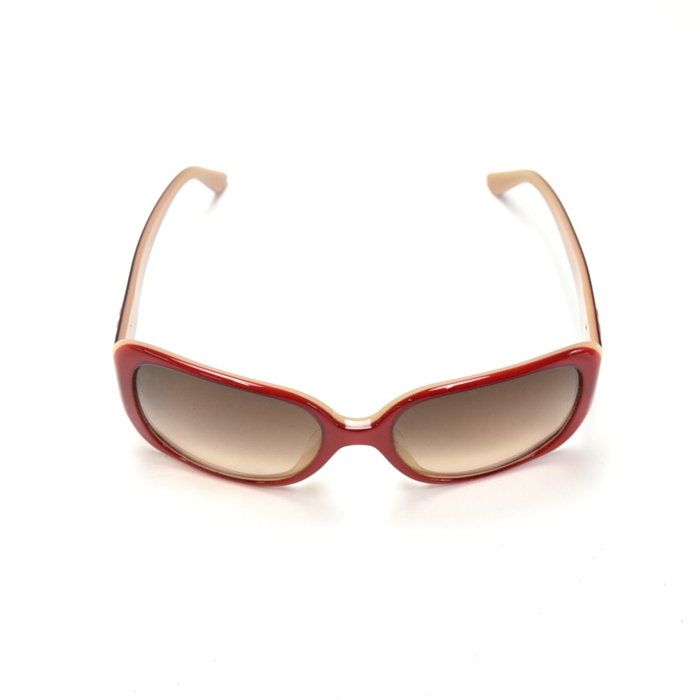 Chanel Chanel Red Multicolor CC Logo Oversized Sunglasses-5176-A