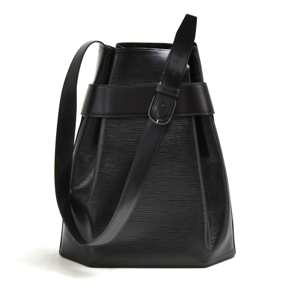 Louis Vuitton LV Shoulder Bag Sac D'epaule GM Black Epi Leather