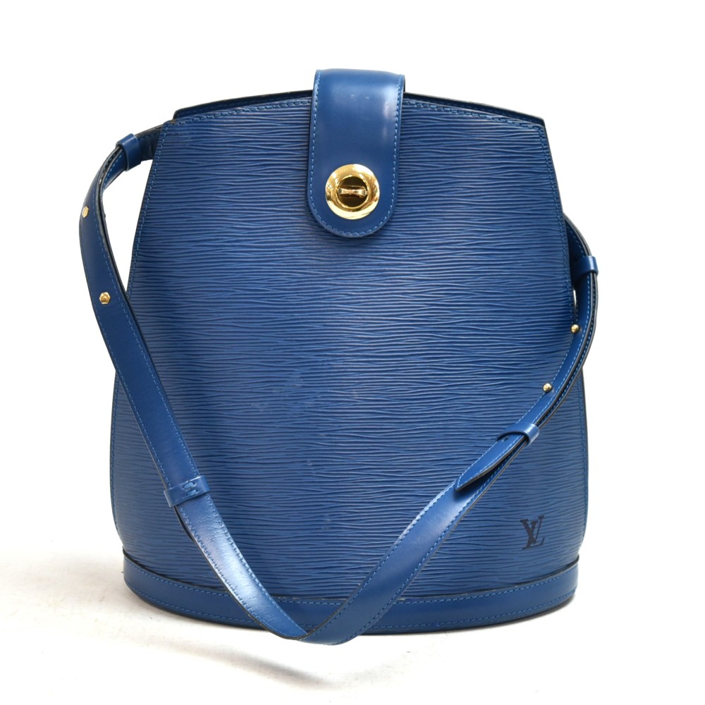 LOUIS VUITTON Epi Leather Blue Cluny Shoulder Bag - 20% OFF