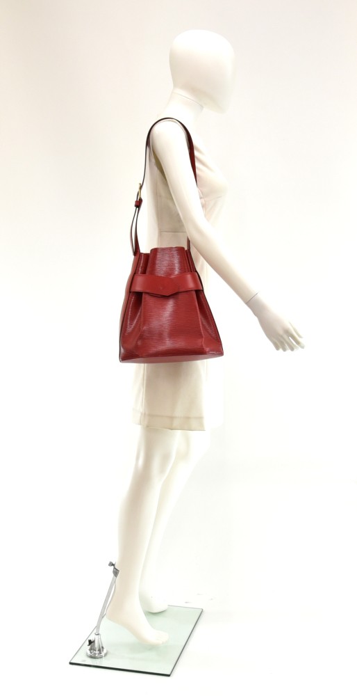 Vintage Louis Vuitton Sac D'epaule red epi Shoulder Bag – Secondista