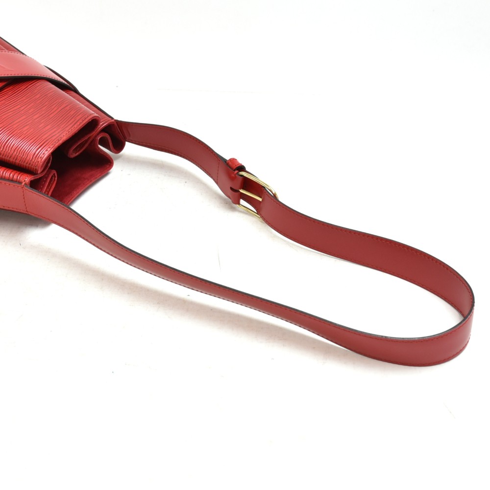 Vintage Louis Vuitton Sac D'epaule PM Red Epi Leather Shoulder Bag