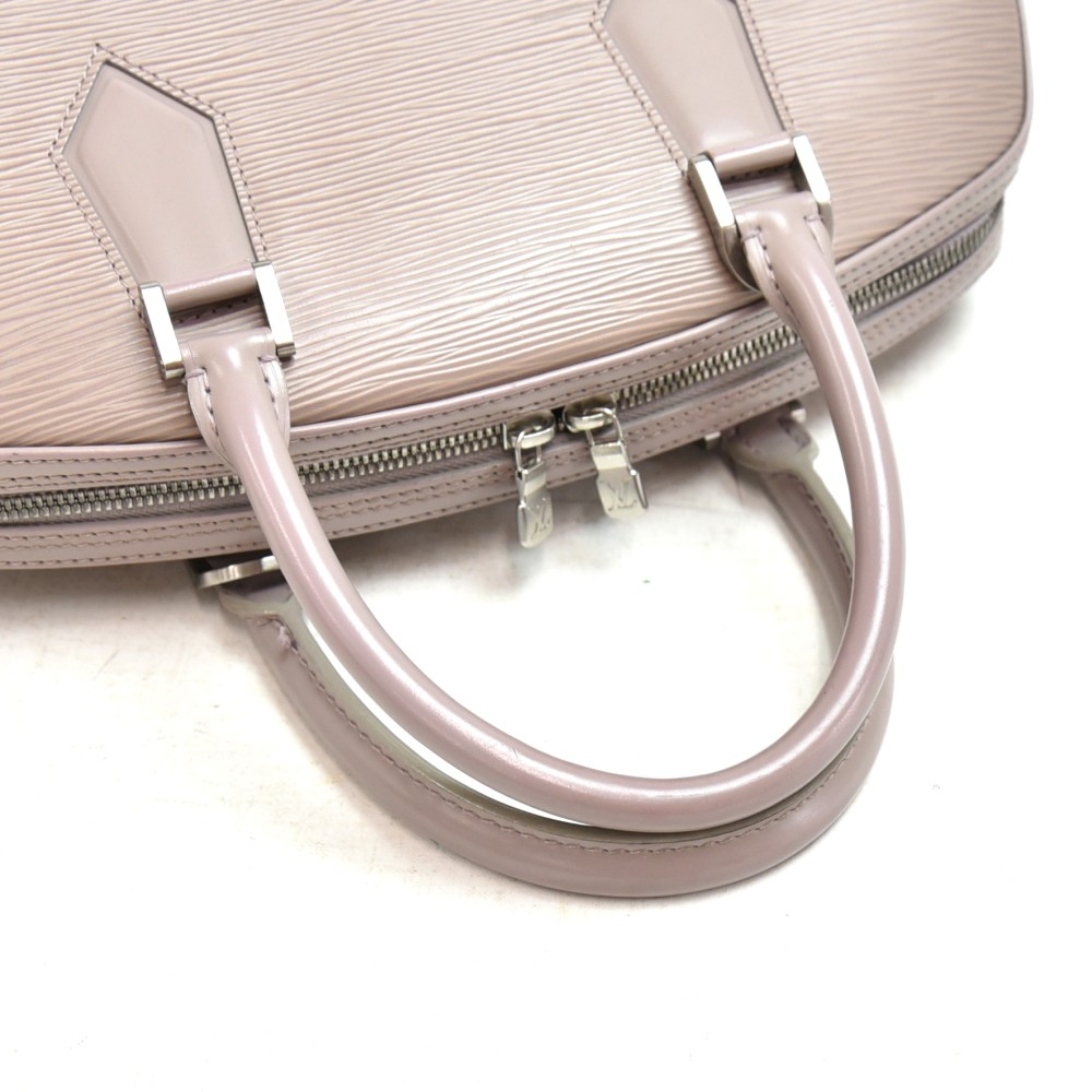 Sold at Auction: Louis Vuitton, LOUIS VUITTON, JASMIN LILAC EPI LEATHER  HANDBAG, TAUPE TEXTURED EPI LEATHER WITH SAME COLOR SMOOTH