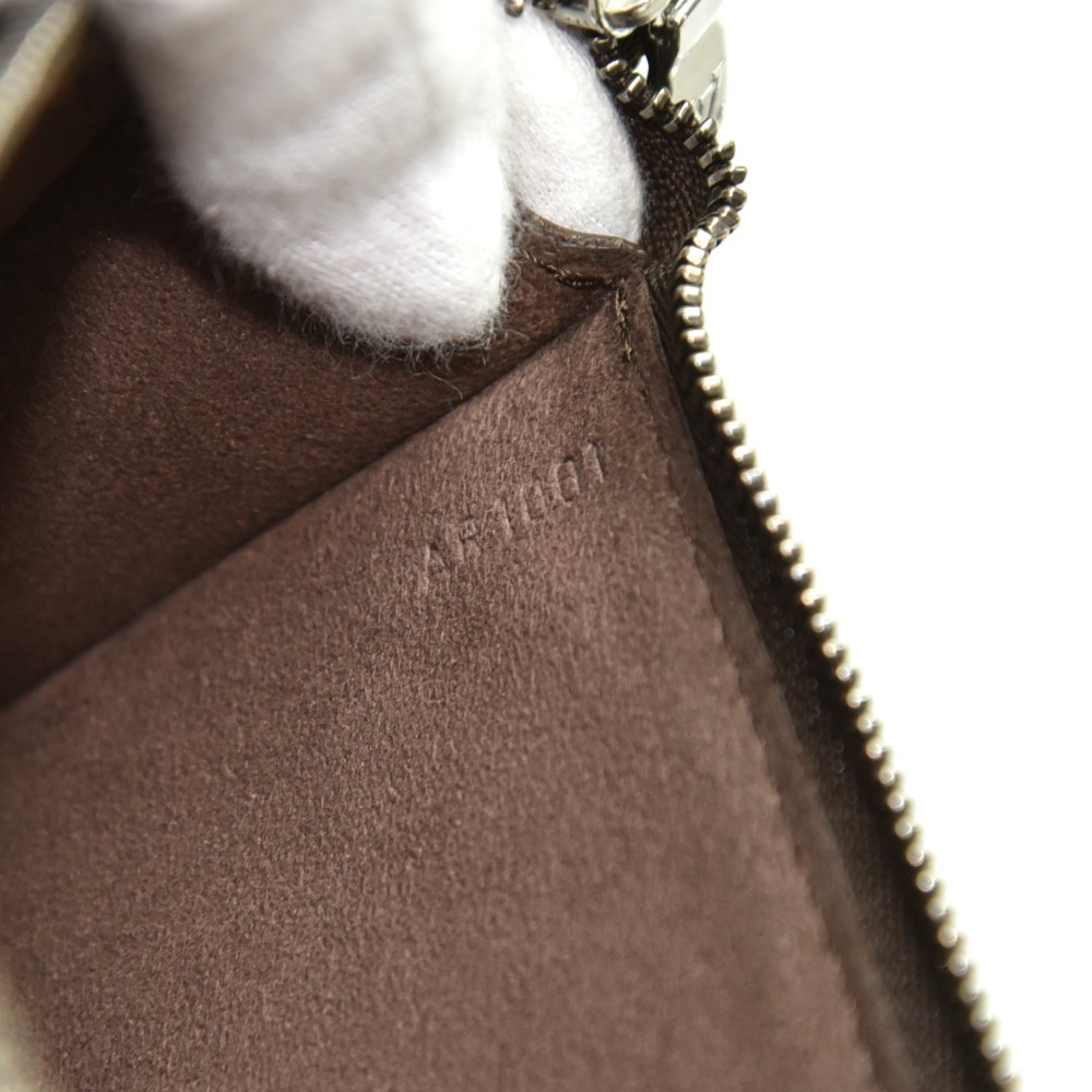 20% - LOUIS VUITTON Moka Pochette Epi Leather Accessoires Pouch Brown - Louis  Vuitton portefeuille Insolite en toile monogram et cuir crème
