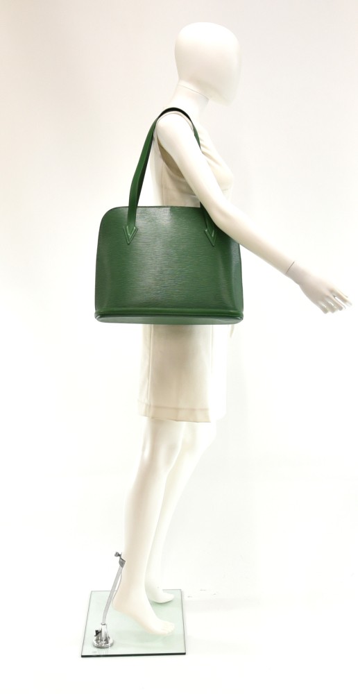 Vintage Louis Vuitton Lussac Green Epi Leather Large Shoulder Bag For Sale  at 1stDibs  louis vuitton epi green, green louis vuitton bag vintage,  vintage green louis vuitton bag