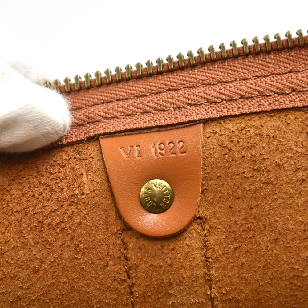 Sac Keepall 45 Vintage en cuir épi vert Louis Vuitton - Seconde