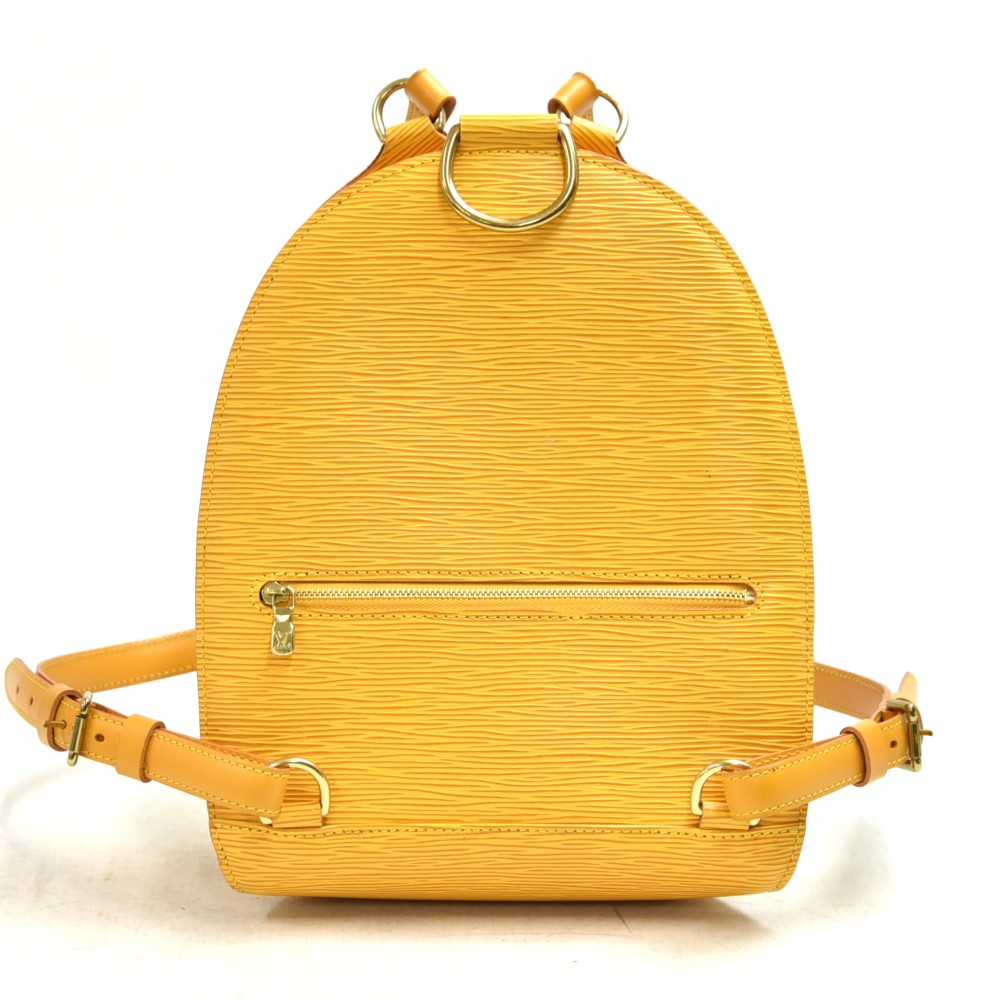 Louis Vuitton Yellow Epi Leather Mabillon Backpack 6lv1108