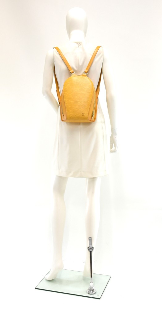 Louis Vuitton Yellow EPI Leather Mabillon Backpack 6lv1108