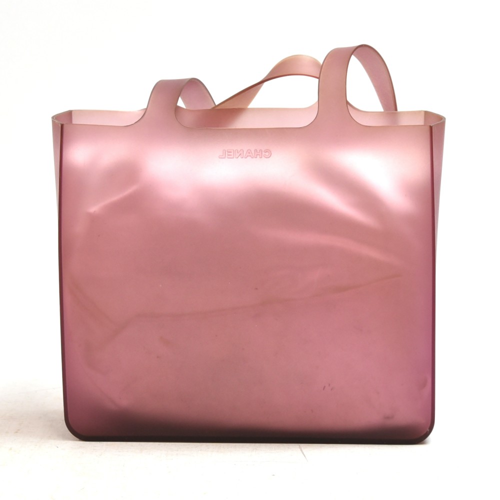 Chanel Chanel Purple Jelly Rubber Shoulder Tote Bag