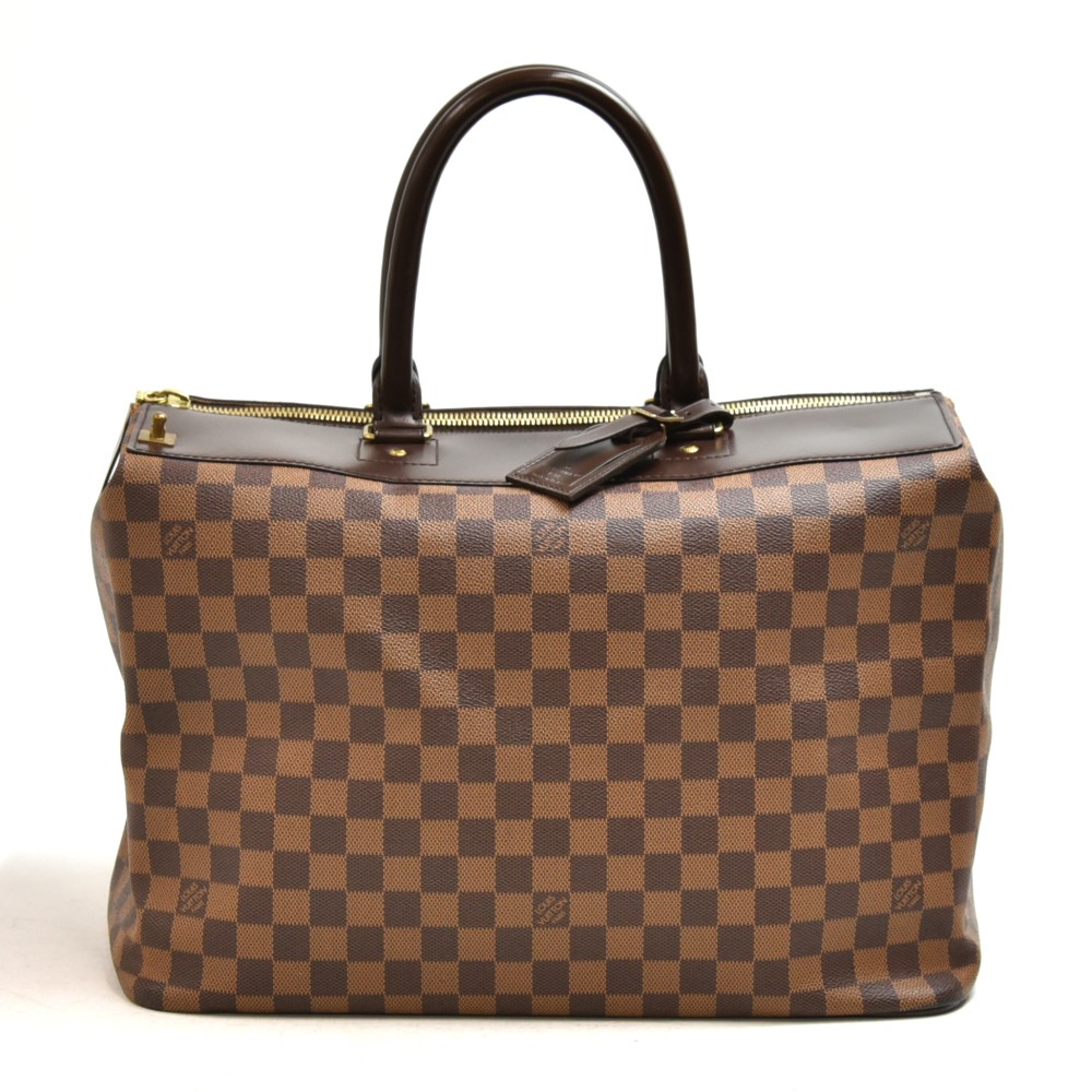 Rare Louis Vuitton Steamer bag in ebene checkered coated canvas