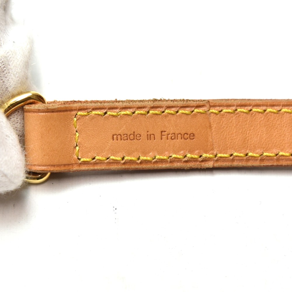 Louis Vuitton Louis Vuitton Cowhide Leather Small Short Strap For