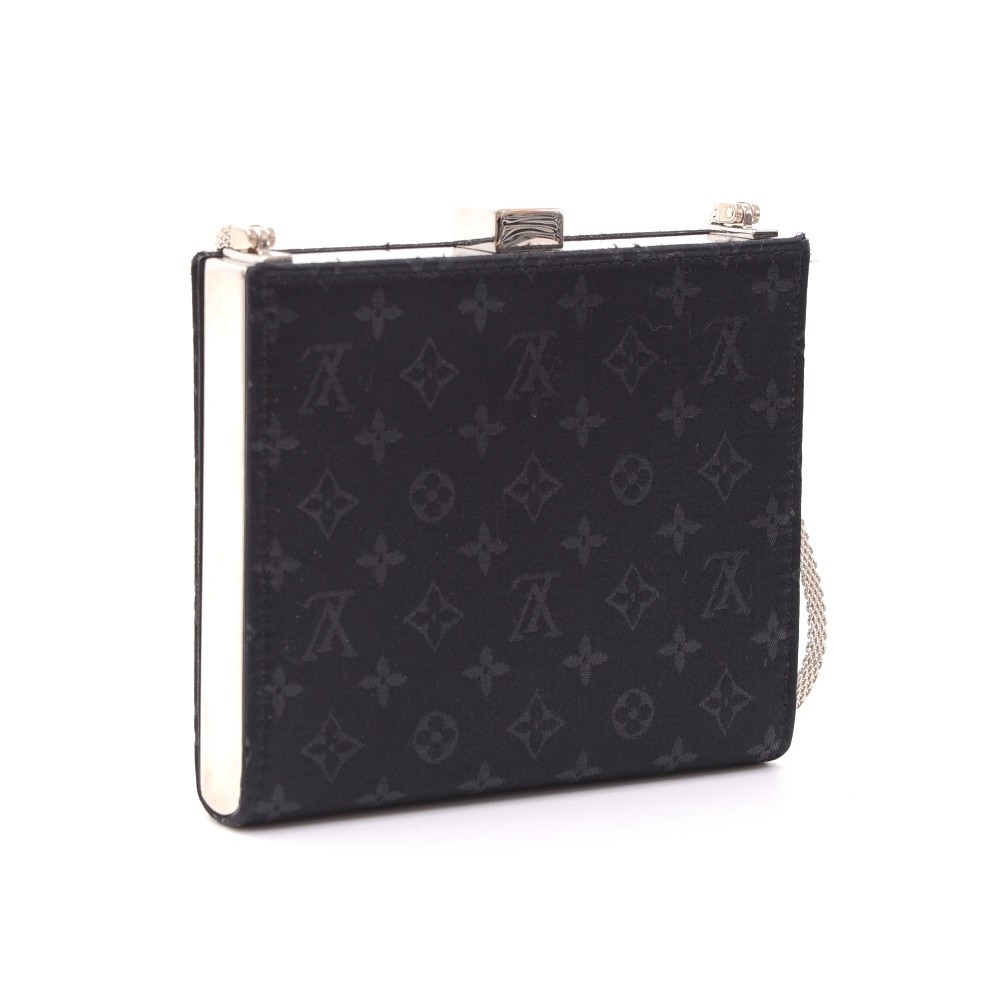 Louis Vuitton Ange PM Monogram Clutch in Black Satin ref.560915 - Joli  Closet