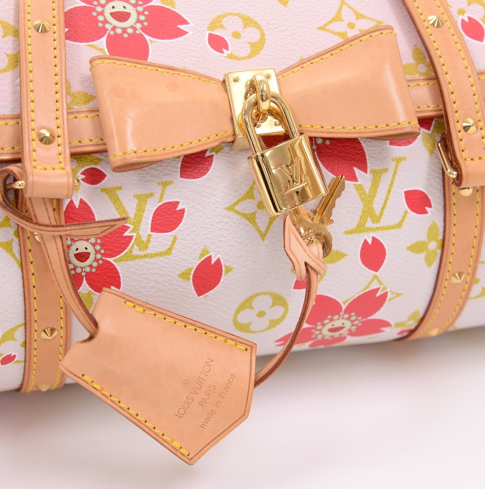 Louis Vuitton Papillon Handbag Limited Edition Cherry Blossom Monogram  Neutral 817681