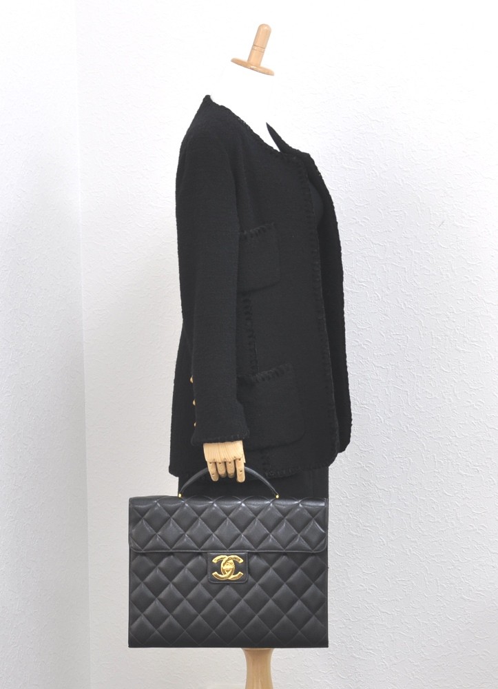 chanel mens briefcase vintage