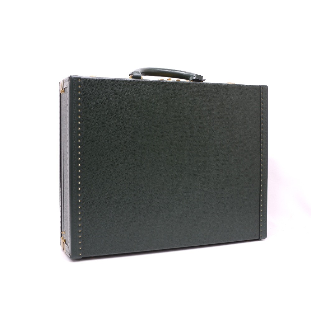Genuine Louis Vuitton President Briefcase Black Taiga Leather RARE  Collectible