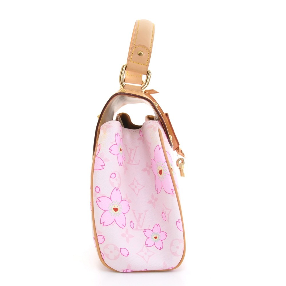 Louis Vuitton Limited Edition Pink Cherry Blossom Monogram Canvas Sac Retro  Bag - Yoogi's Closet