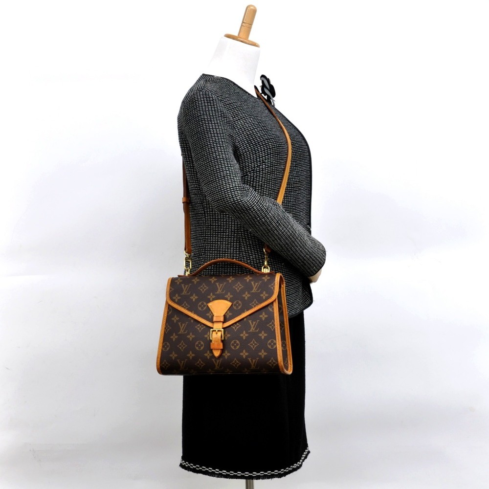 Authentic Louis Vuitton Bel Air PM 2 Way Monogram Shoulder Bag M51122  Signature