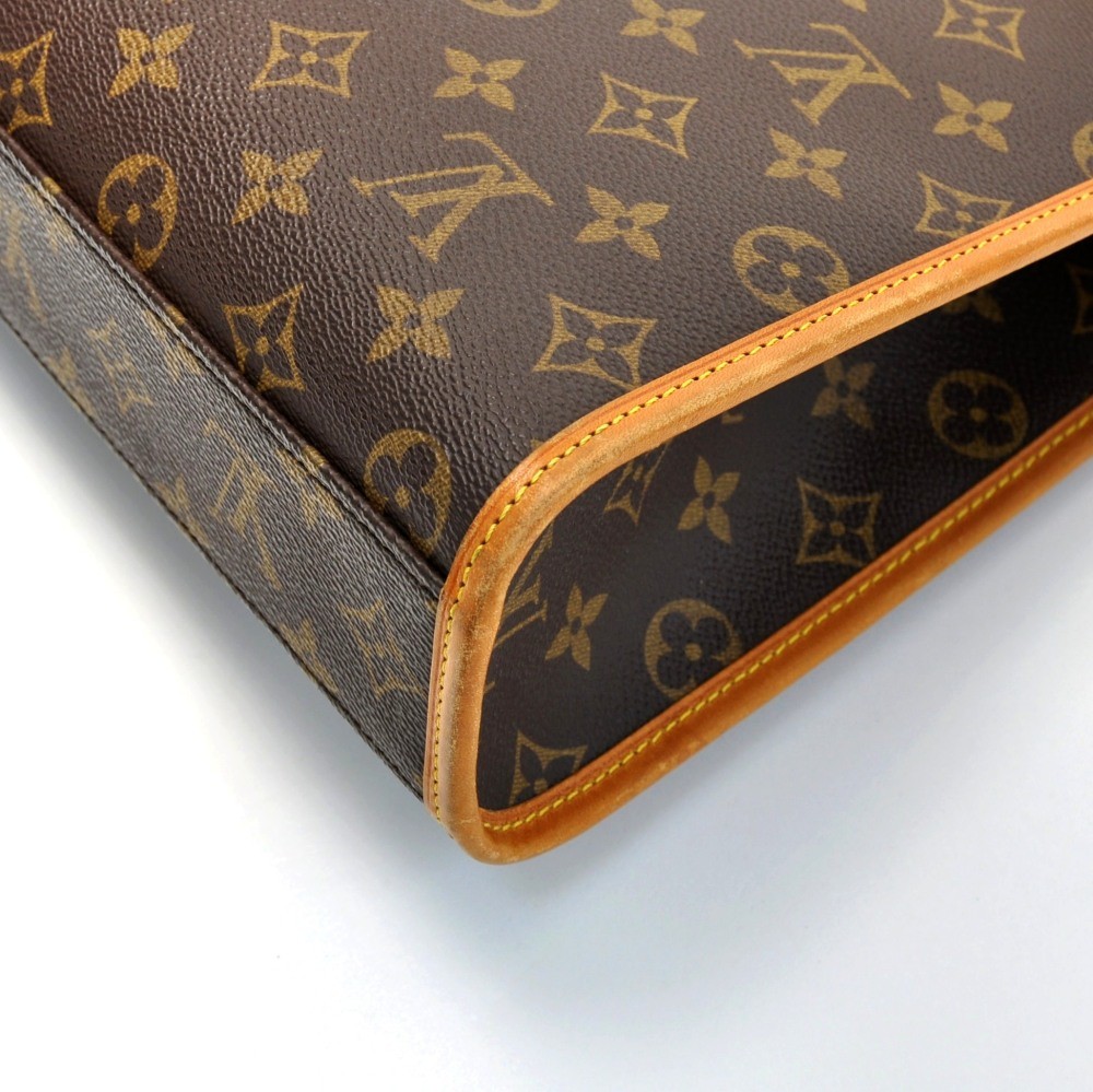 Louis+Vuitton+Bel+Air+Shoulder+Bag+Brown+Leather for sale online