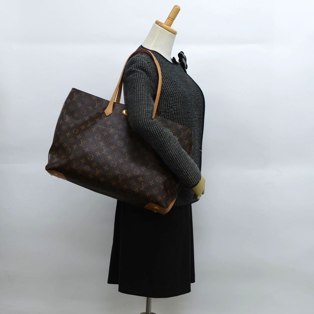 Louis Vuitton Wilshire GM M45645 Monogram Canvas Tote Handbag Brown