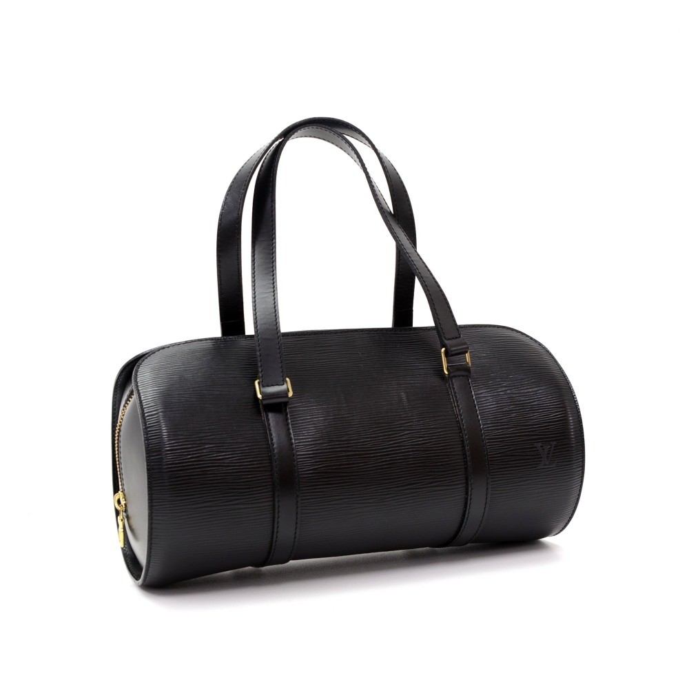 359. Louis Vuitton Noir Epi Leather Soufflot Bag - June 2020