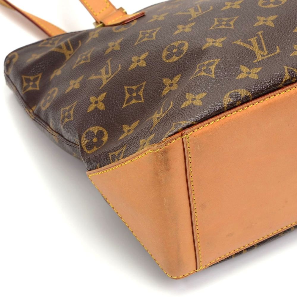Pre-owned Authentic Louis Vuitton LV Shoulder Bag Cabas Alto Browns Monogram