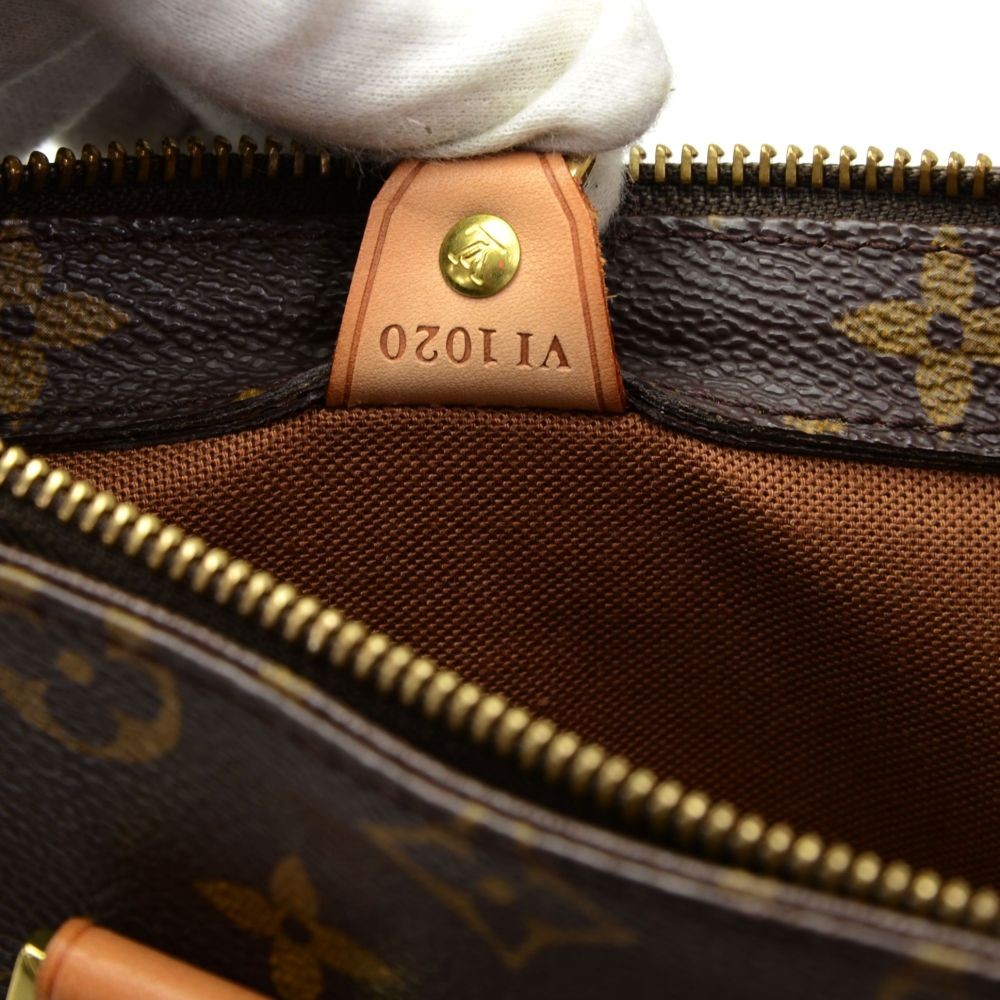 Piano cloth handbag Louis Vuitton Brown in Cloth - 26077604