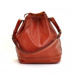 Vintage Louis Vuitton Noe Brown Epi Leather Large Shoulder Bag
